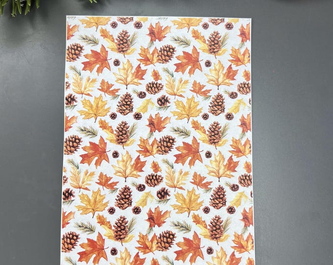 Autumn 2 Transfer Paper for Polymer Clay - Water soluble paper