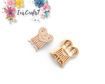 Heart with Pants Polymer Clay Cutter: 3D Printed PLA