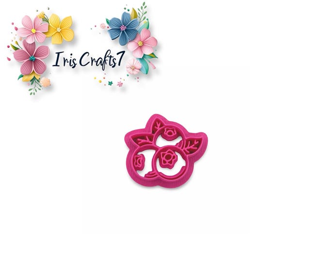 Blueberries Polymer Clay Cutters - Handmade Earrings - Ceramic Tools