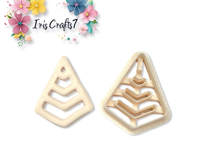 Unusual Christmas Tree No. 2 Polymer Clay Cutter | HolidayTool for Xmas Jewelry & Earring Making