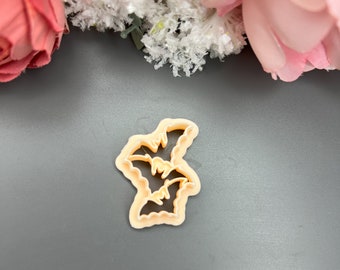 Bats Polymer Clay Cutter – Halloween Earring Making Tool – Spooky Bat Cookie Cutter – DIY Jewelry Supplies