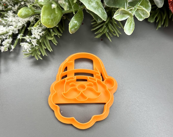 Christmas Santa 1 Polymer Clay Cutter - DIY Holiday Jewelry & Craft Supplies