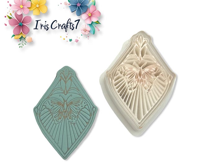 Art Nouveau Butterfly Polymer Clay Cutter Earrings Jewelry Tool