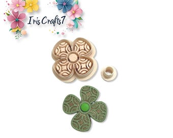 Clover Precious Stone 5 Polymer Clay Cutter Earring Jewelry Tool