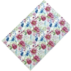 Flowers 23 Transfer Paper for Polymer Clay - Water soluble paper