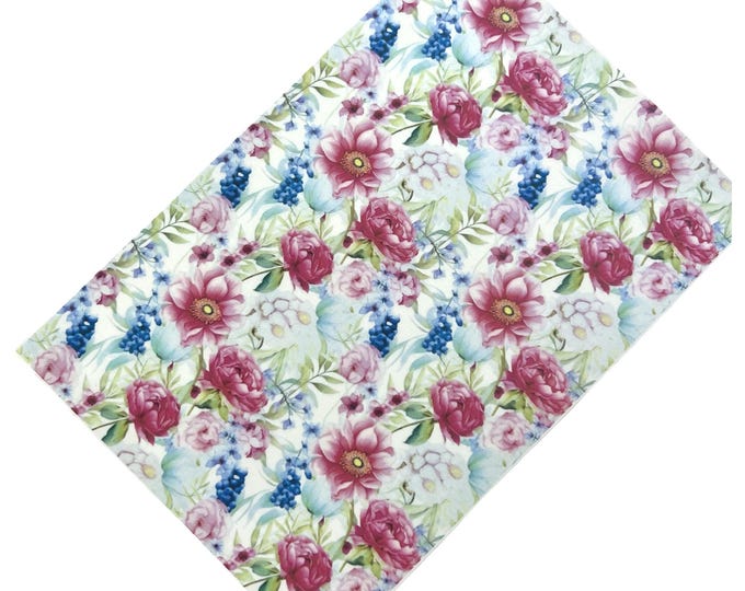 Flowers 23 Transfer Paper for Polymer Clay - Water soluble paper