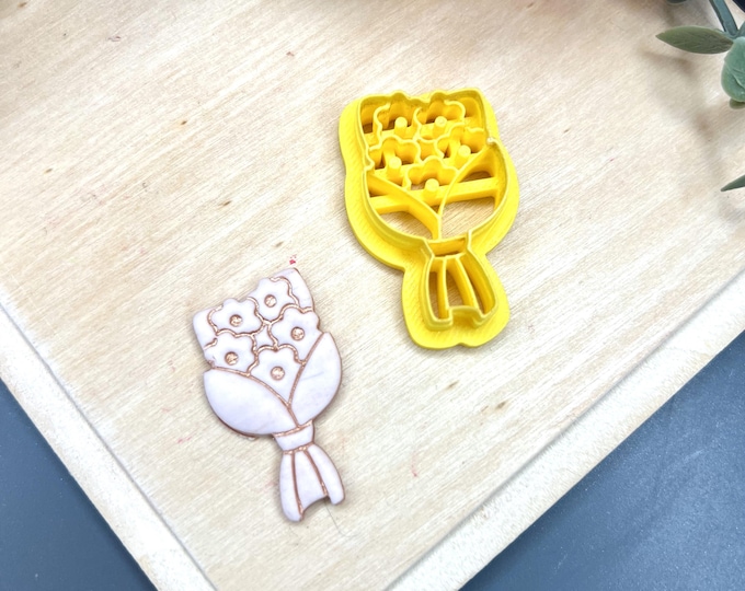 Bouquet of Daisies Polymer Clay Cutter - Ceramic Tools - Handmade Jewellery