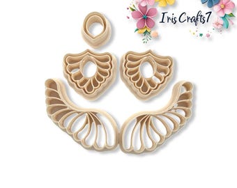 Earrings and Necklace Polymer Clay Cutters Set | Jewelry Shape Tool