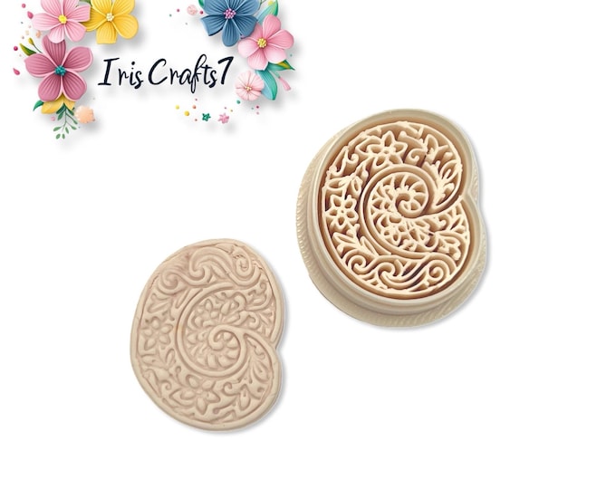 Shell Mandala Polymer Clay Cutter – Intricate Earring Making Tool – Decorative Clay Shape Cutter for Handmade Jewellery & Crafts