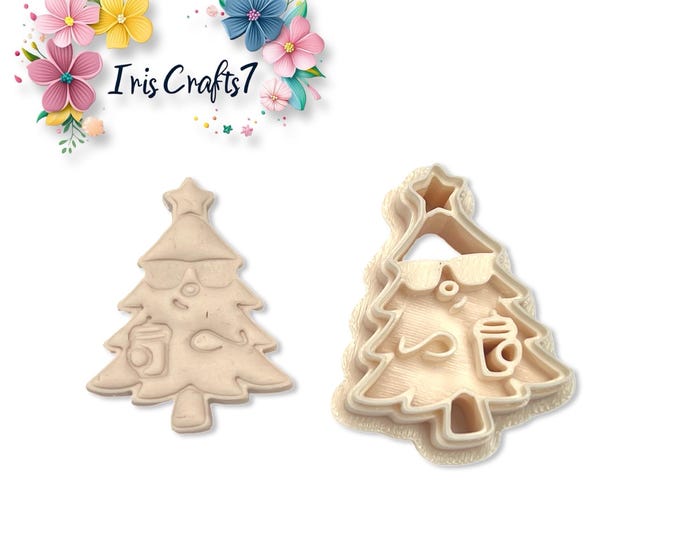 Clay Cutters Chilled Christmas Tree – Festive Polymer Clay Tool for Holiday Earring Making, DIY Jewellery Crafts & Winter Decorations