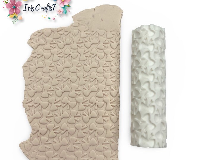 Bow Pattern Texture Roller Polymer Clay Earrings Tool