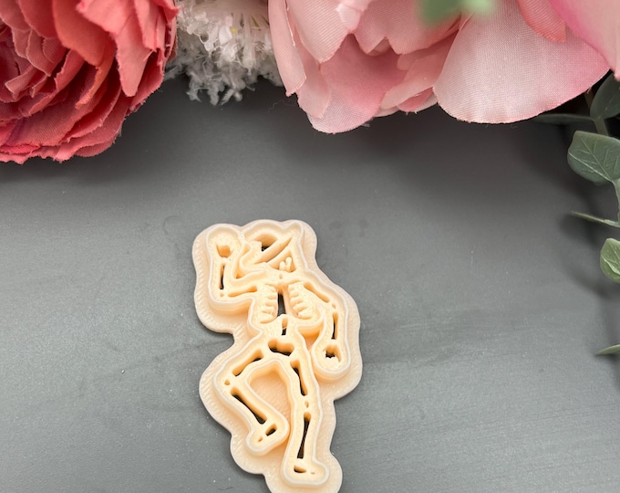 Witch Skeleton Polymer Clay Cutters - Halloween Baking & Crafting Tools