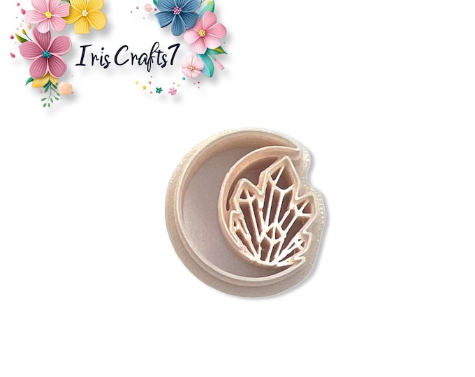 Crystal Moon Polymer Clay Cutters – Celestial Earring Making Tools – Boho Moon Cookie Cutters for Jewelry DIY
