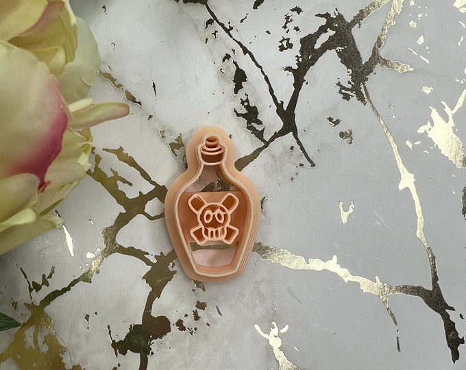 Halloween Poison polymer clay cutter/ Earrings cutters/ Polymer clay tools/ Clay tools /Jewellery tools /Earring making