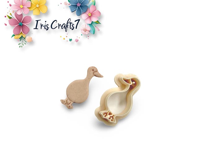 Duck 2 Polymer Clay cutter -Ceramic Tools - Earrings Making