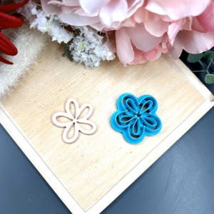 Blumen 34 Polymer Clay Cutter - Blumenform Tonwerkzeug für Ohrringe & Schmuck