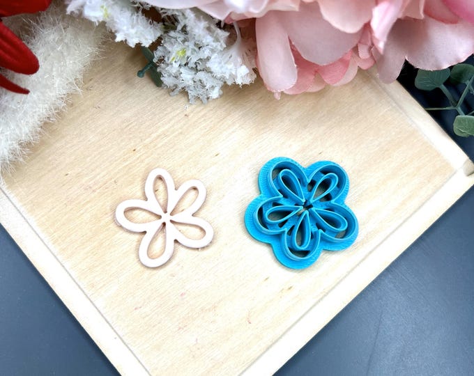 Flower 34 Polymer Clay Cutter - Ceramic Tools - Earring Making