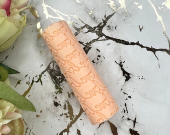 Polymer clay texture roller 36 love text