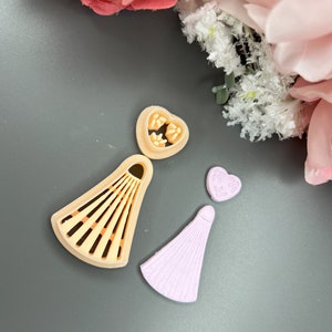 Ceramic Style 3 Clay Cutters for Polymer & Silver Clay – Earring Making Tool Set