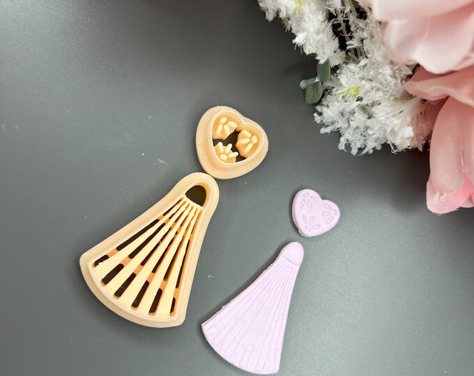 Ceramic Style 3 Clay Cutters for Polymer & Silver Clay – Earring Making Tool Set