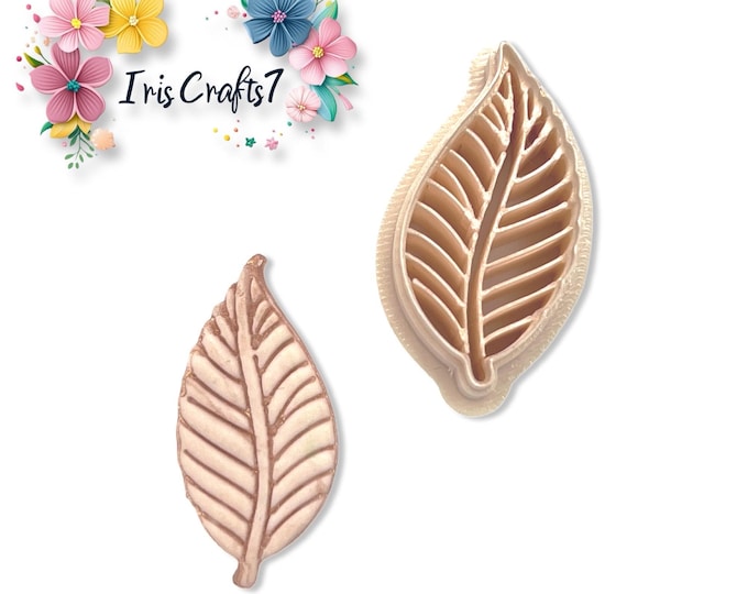Leaf 8 Polymer Clay Cutter – Botanical Earring Making Tool – Fall Leaf Shape for DIY Jewelry, Clay Craft, Cookie and Ceramic Design