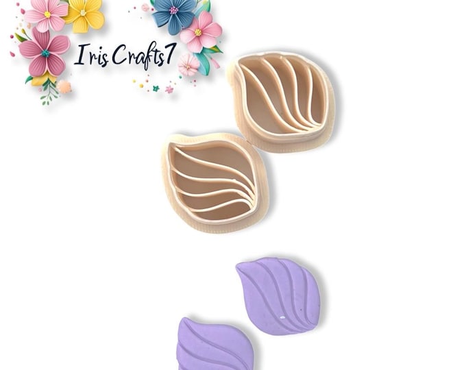 Scalloped 12 Polymer Clay Cutter for Earring Creation - DIY Jewelry Making Tool