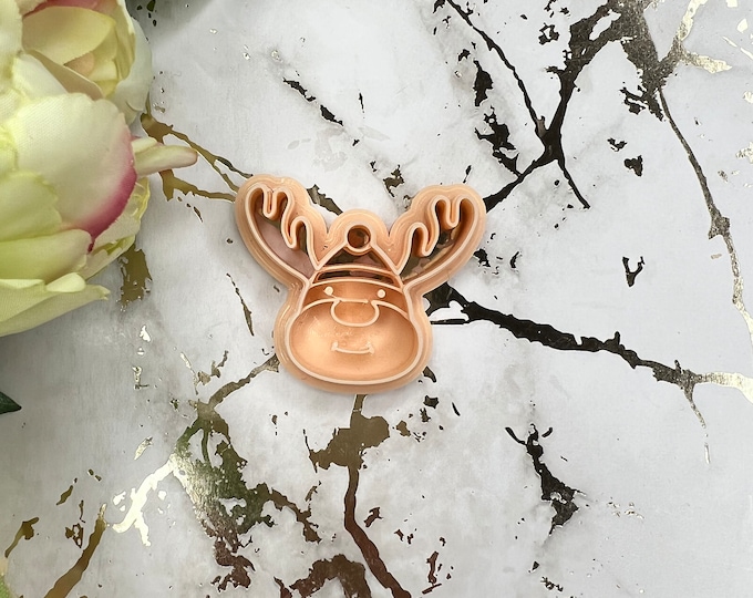 Christmas Deer 1 polymer clay cutters / earrings cutters