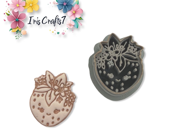 Kawaii Strawberry Polymer Clay Cutter Earrings Jewelry Tool