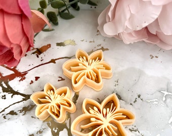 Lily flower clay cutter| Ceramic tools| Polymer clay cutters| Clay tools