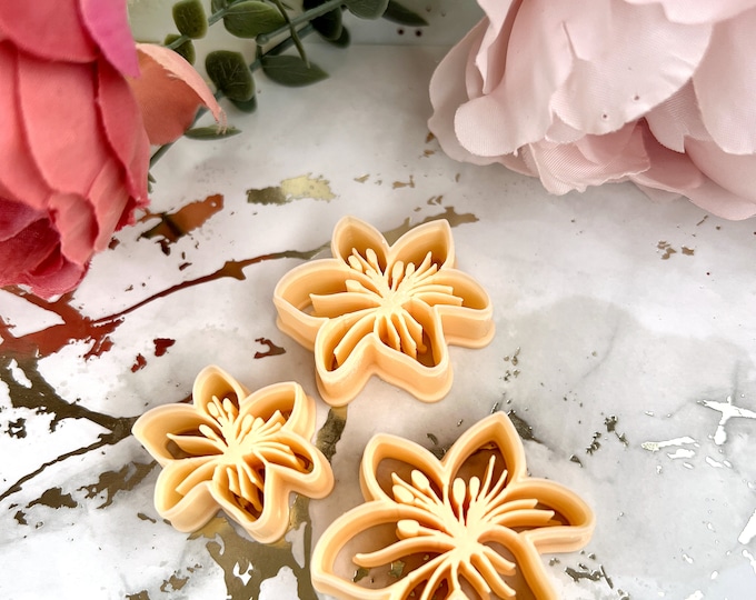 Lily flower clay cutter| Ceramic tools| Polymer clay cutters| Clay tools