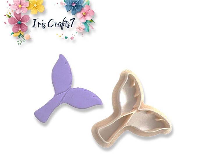 Whale Tail Polymer Clay Cutter for Handmade Jewelry Making - Craft Tool for Unique Pendant & Earring Designs