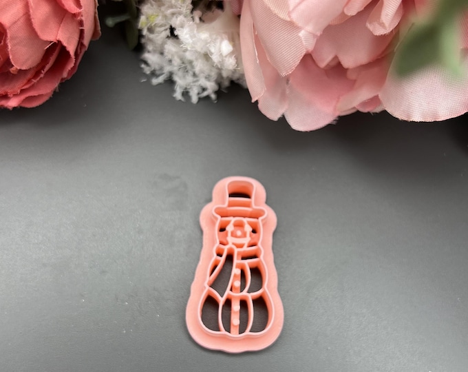 Pumpkin Snowman Polymer Clay Cutter - Perfect for Holiday Crafting and DIY Projects