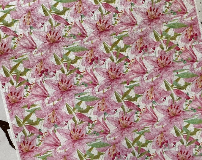 Flower 5 image transfer paper for polymer clay