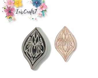Teardrop Iris Polymer Clay Cutter Floral Earring Jewelry Tool