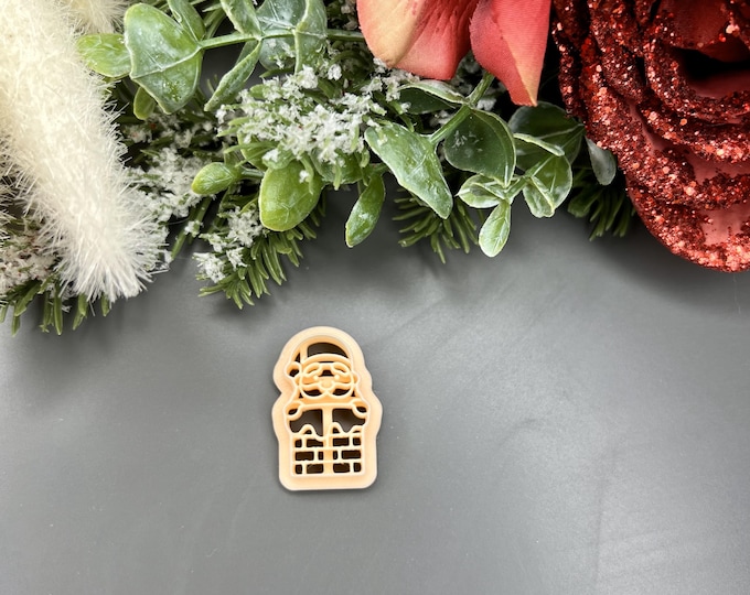 Santa Chimney Polymer clay cutter - Christmas Earrings - Ceramic Tools