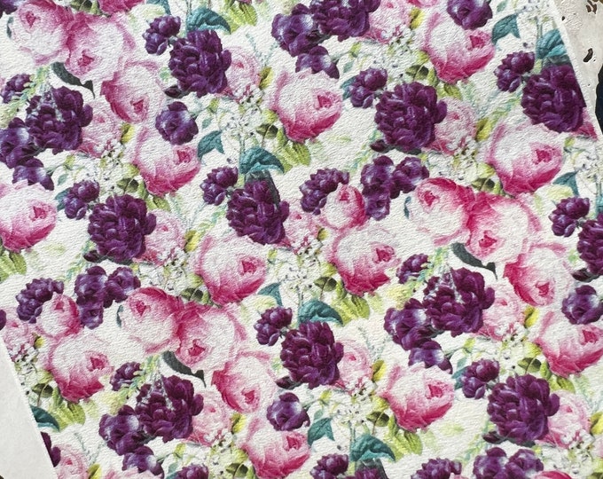 Flowers 3 image transfer paper for polymer clay