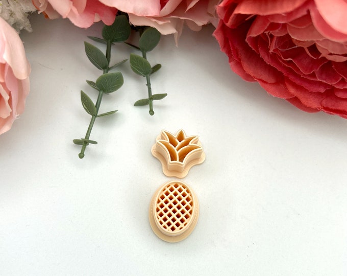 Clay cutters Pineapple| Polymer clay cutters| Jewellery tools| Ceramic tools| Clay tools