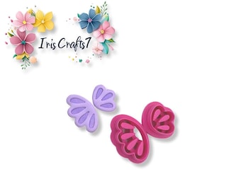 Half Flower Combo Polymer Clay Cutters | Floral Earring Making Tools | Handmade Jewelry
