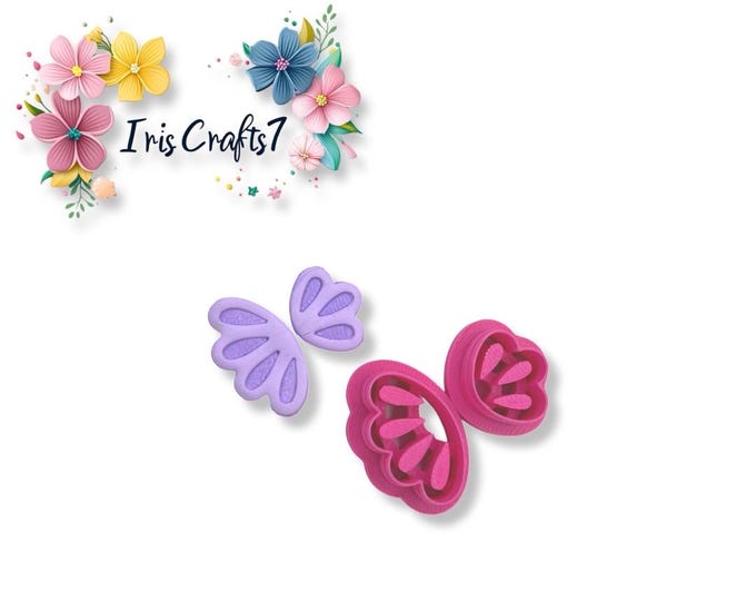 Half Flower Combo Polymer Clay Cutters - Earrings Making - Ceramic Tools