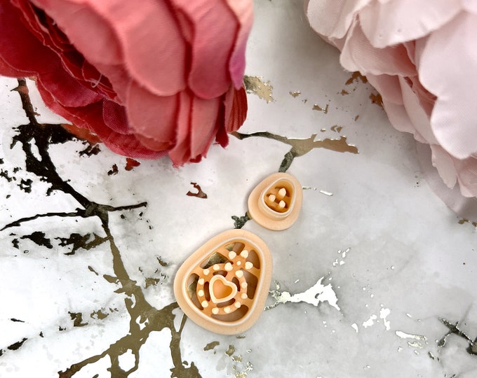 Clay cutters Valentine combo B| Ceramic tools| Valentine earrings| Polymer clay cutters| Clay tools