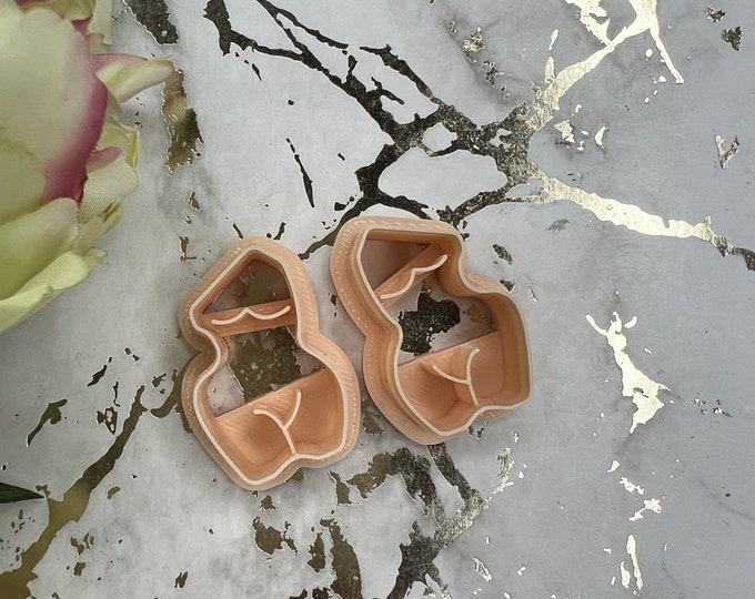 Clay cutters Woman body 2| Polymer clay cutters| Jewellery tools| Ceramic cutters| Earrings cutters| Clay tools