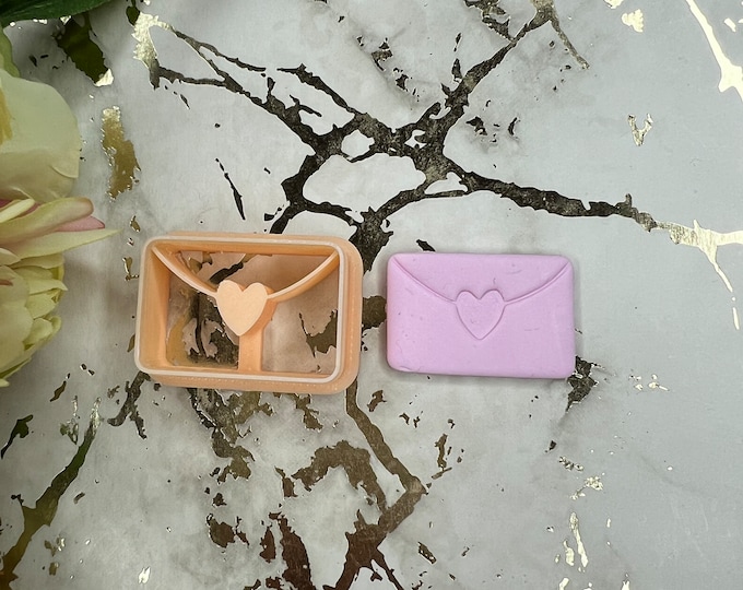 Love envelope 1 polymer clay cutter / earrings clay cutters