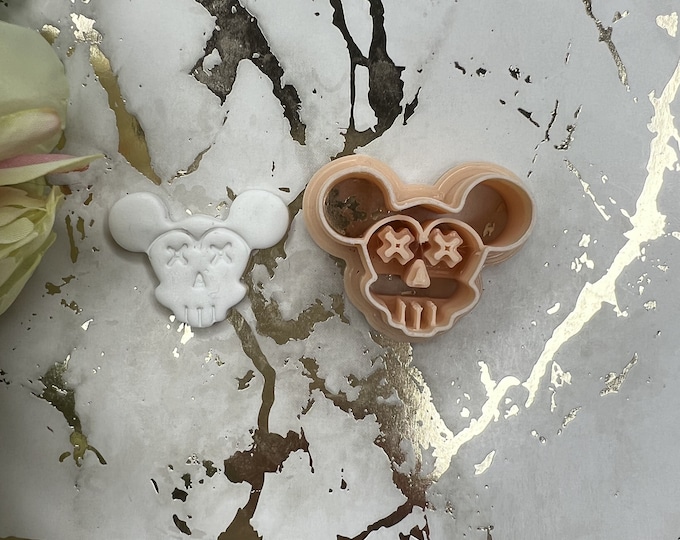 Halloween terror Mouse polymer clay cutters