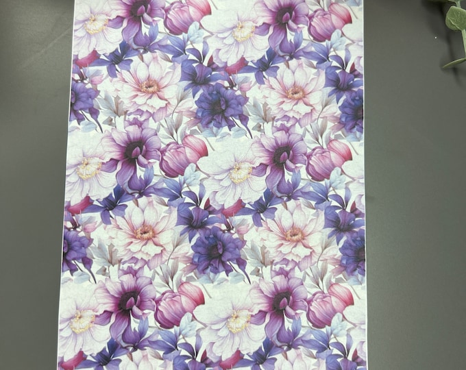 Flower 17 image transfer paper for polymer clay_ Clay tools_ Magic transfer paper