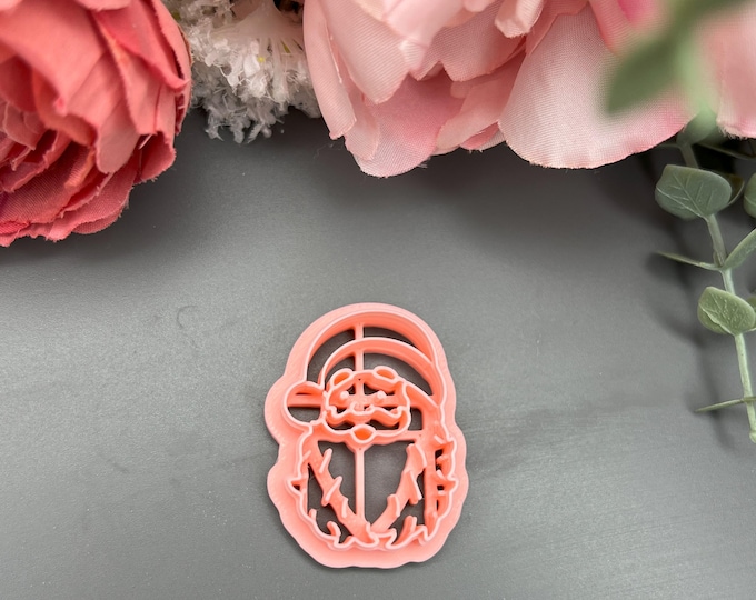 Vintage Santa Polymer Clay Cutters_ Handmade Earrings_ Ceramic Tools_ Christmas Jewellery