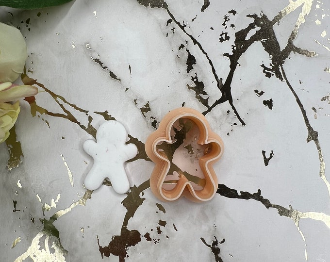 Gingerbread boy polymer clay cutters / christmas clay cutters/ earrings cutters