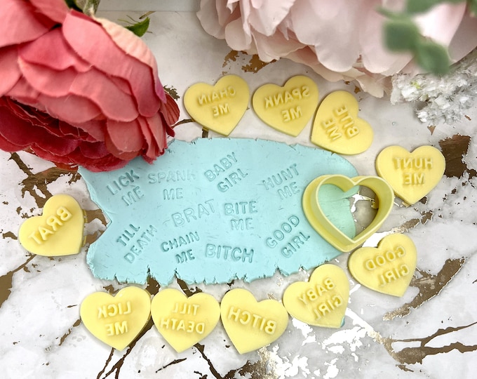 Kink Messages Polymer Clay Cutters and Stamps for Earrings Jewelry Tool