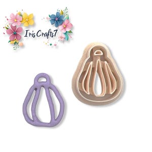 Pumpkin Polymer Clay Cutter: Fall Earrings, DIY Jewelry