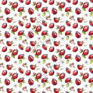 Carta transfer per immagini di coccinelle_ Creazione di orecchini_ Carta transfer magica_ Carta idrosolubile