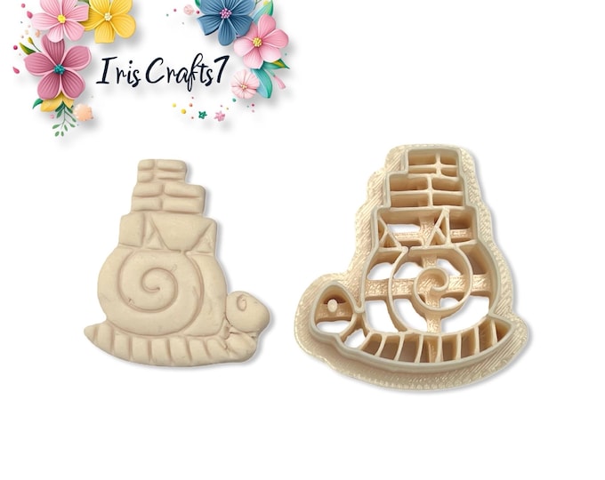 Snail with Gifts Polymer Clay Cutter for Earring and Jewellery Making